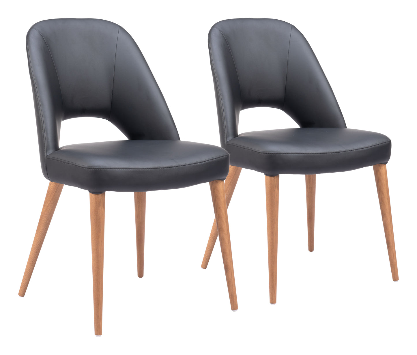 Dining Chair (Set of 2) Black - Modern & Ergonomic Seating for Home & Office