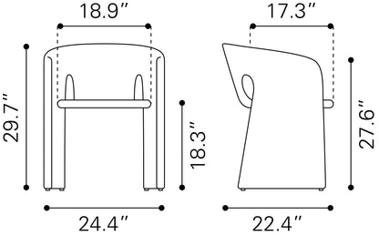Chaise de salle à manger Rosyth beige