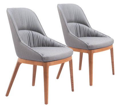 Dining Chair (Set of 2) Slate Gray - Modern & Ergonomic Seating for Home & Office