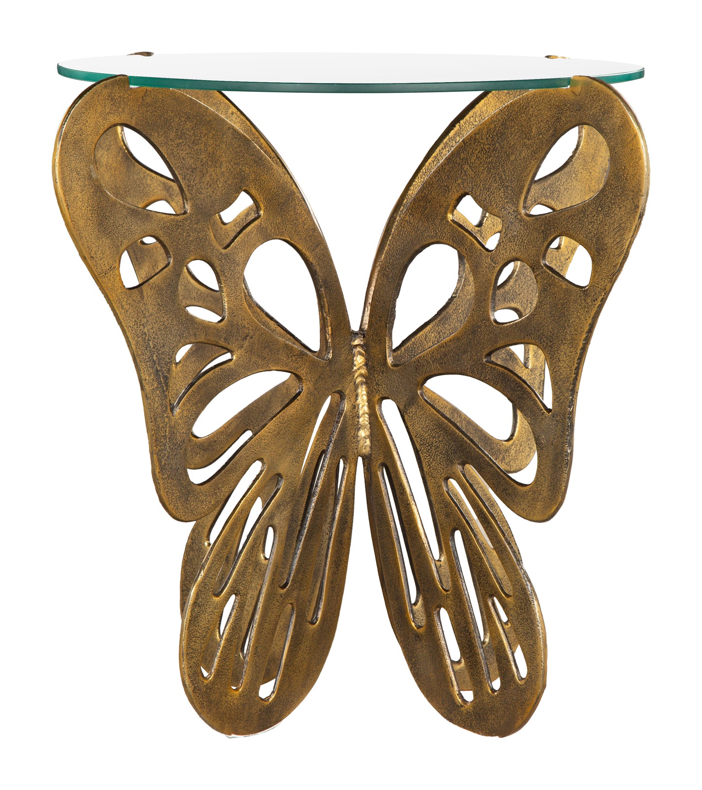 Table d'appoint Motyl dorée