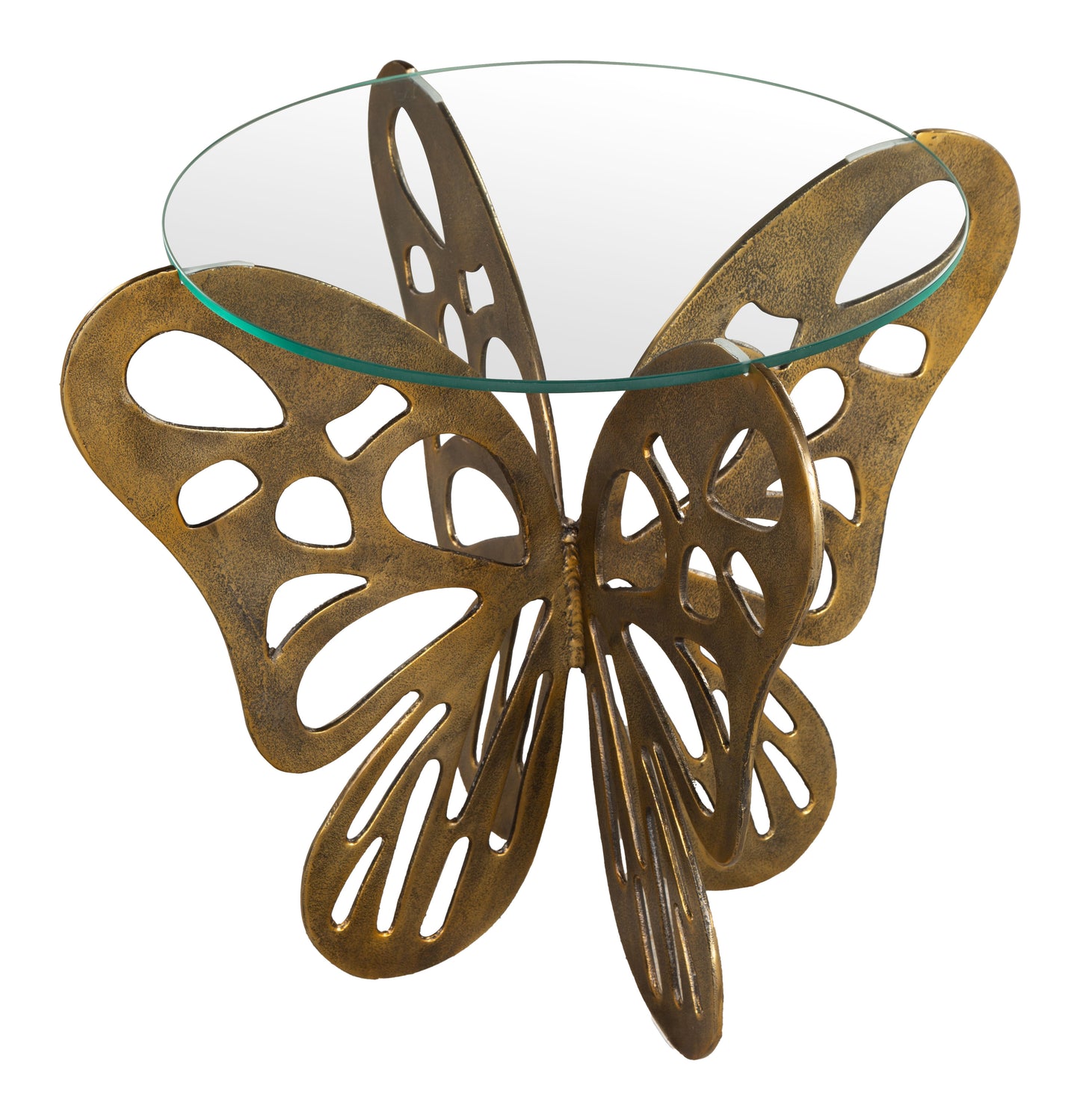 Table d'appoint Motyl dorée