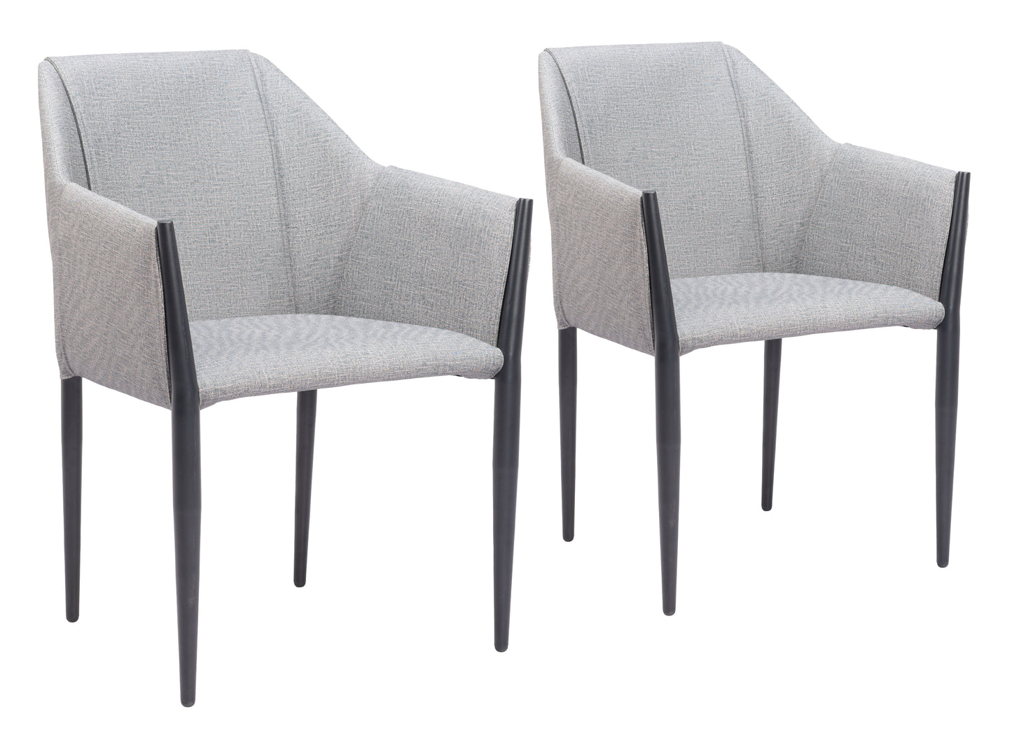 Dining Chair (Set of 2) Slate Gray - Modern & Ergonomic Seating for Home & Office
