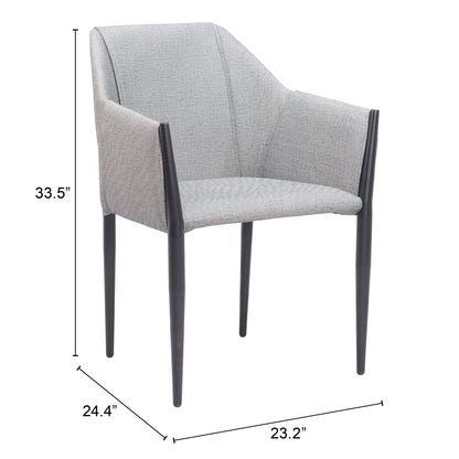 Dining Chair (Set of 2) Slate Gray - Modern & Ergonomic Seating for Home & Office