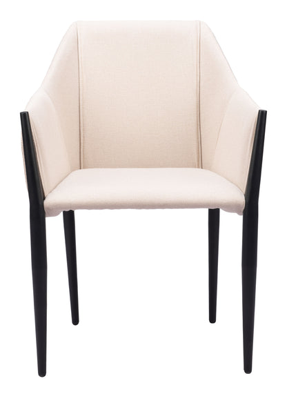 Dining Chair (Set of 2) Beige - Modern & Ergonomic Seating for Home & Office