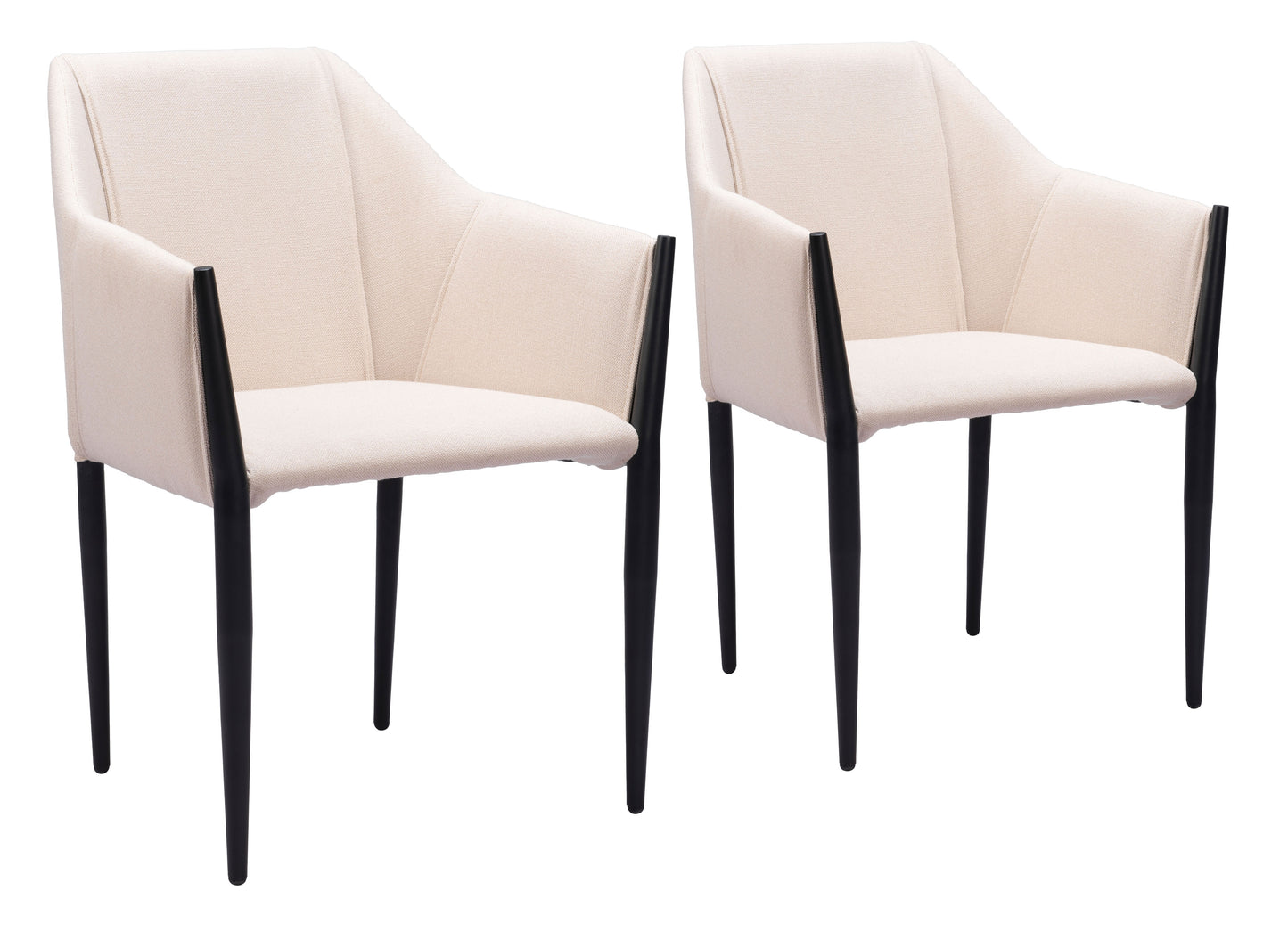 Dining Chair (Set of 2) Beige - Modern & Ergonomic Seating for Home & Office