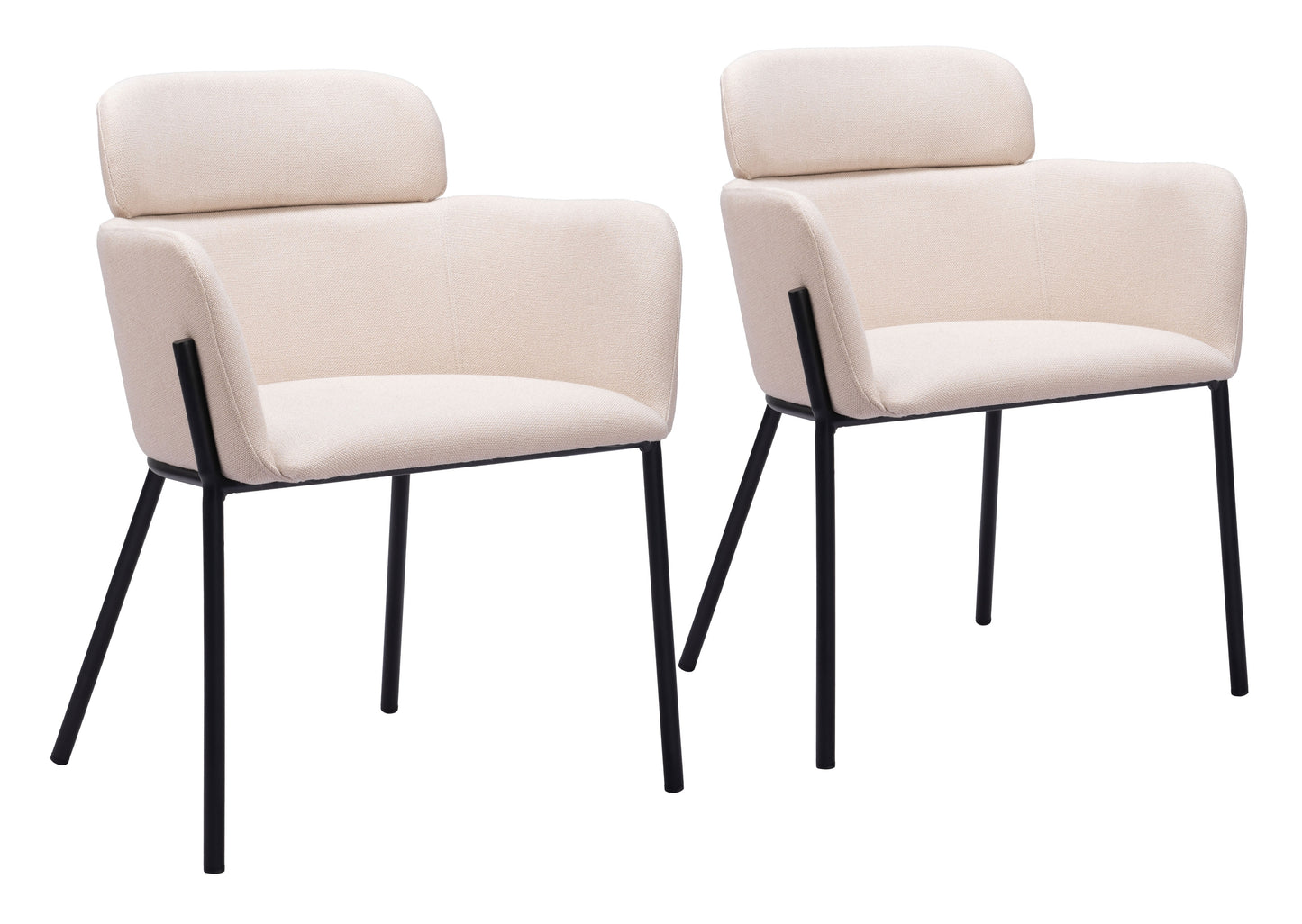 Dining Chair (Set of 2) Beige - Modern & Ergonomic Seating for Home & Office