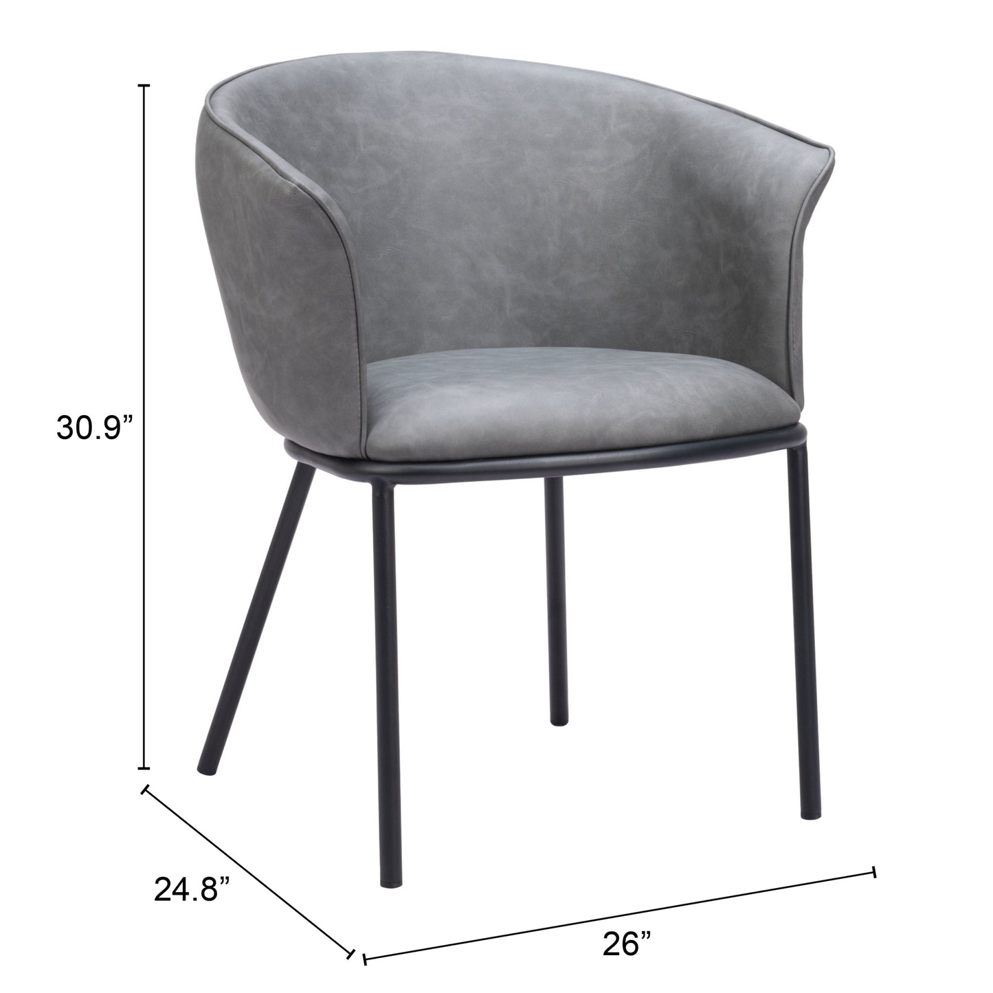 Chaise de salle à manger Garston grise
