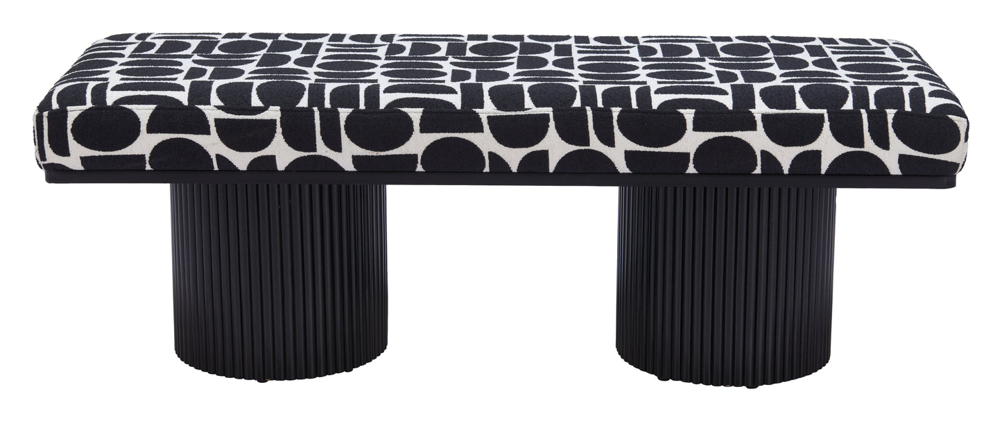 Banc Botoia Noir et Blanc