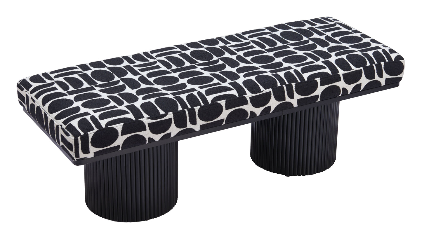 Banc Botoia Noir et Blanc