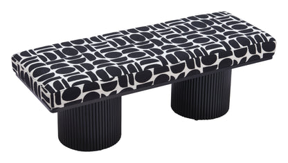 Banc Botoia Noir et Blanc