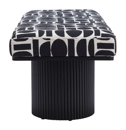Banc Botoia Noir et Blanc