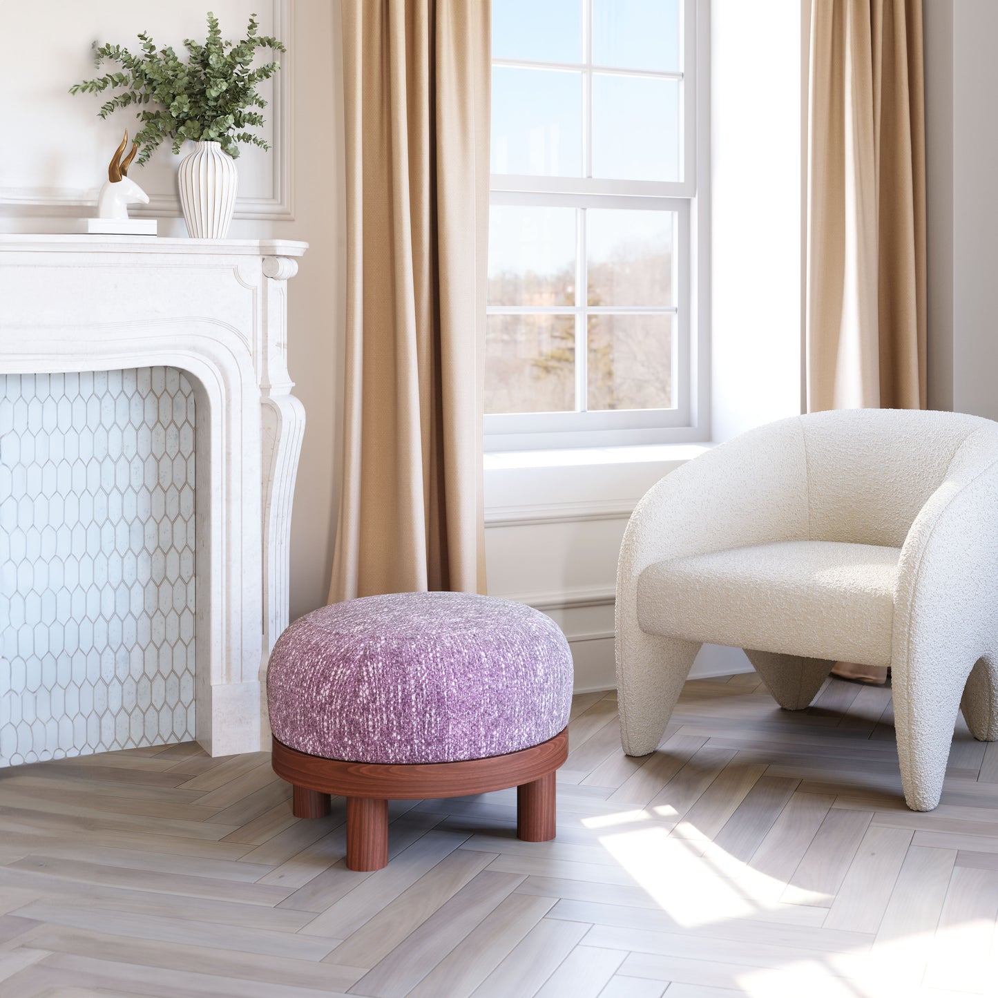 Ottoman Wisteria Purple - Premium Quality & Stylish Design for Your Home