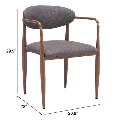 Dining Chair (Set of 2) Truffle Gray - Modern & Ergonomic Seating for Home & Office