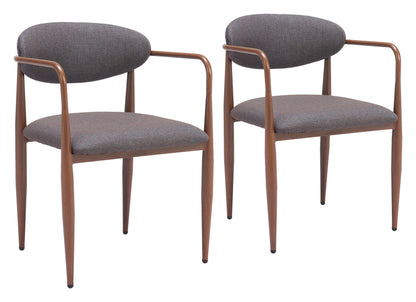 Dining Chair (Set of 2) Truffle Gray - Modern & Ergonomic Seating for Home & Office