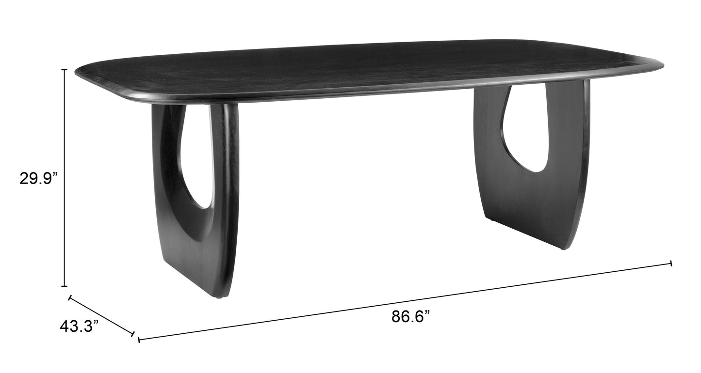 Dining Table Black - Elegant & Durable Dining Table for Stylish Spaces