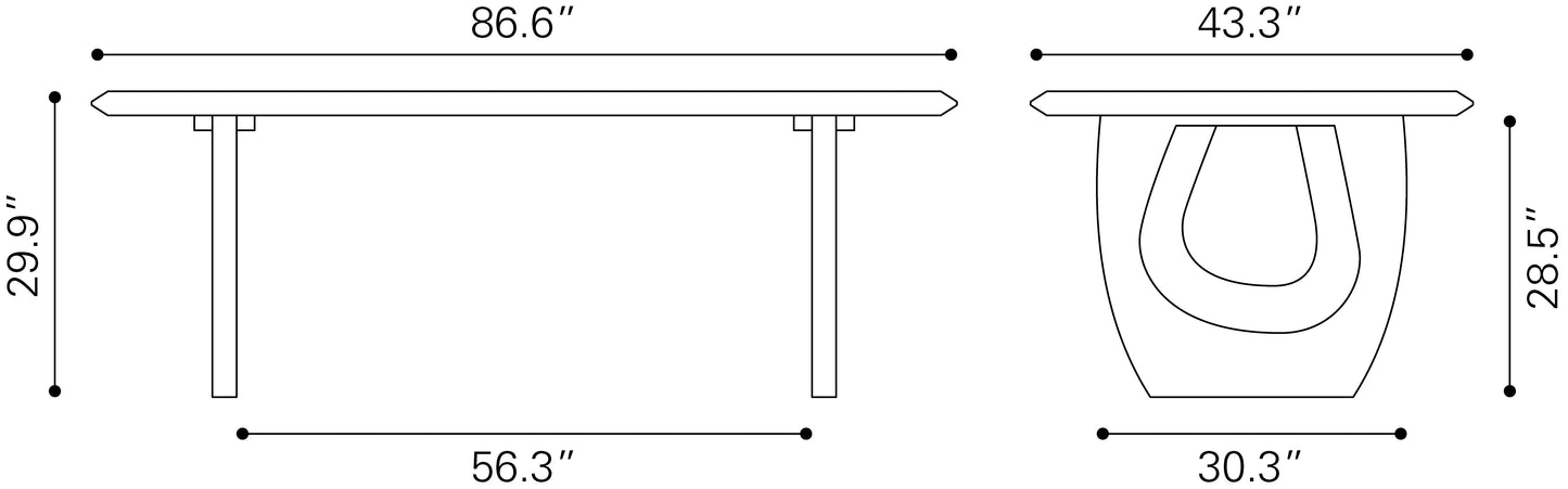 Dining Table Black - Elegant & Durable Dining Table for Stylish Spaces
