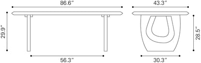 Dining Table Black - Elegant & Durable Dining Table for Stylish Spaces