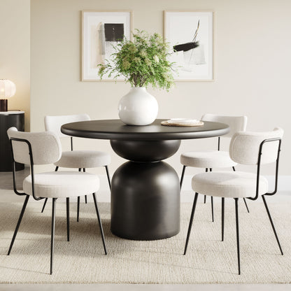 Dining Table Black - Elegant & Durable Dining Table for Stylish Spaces