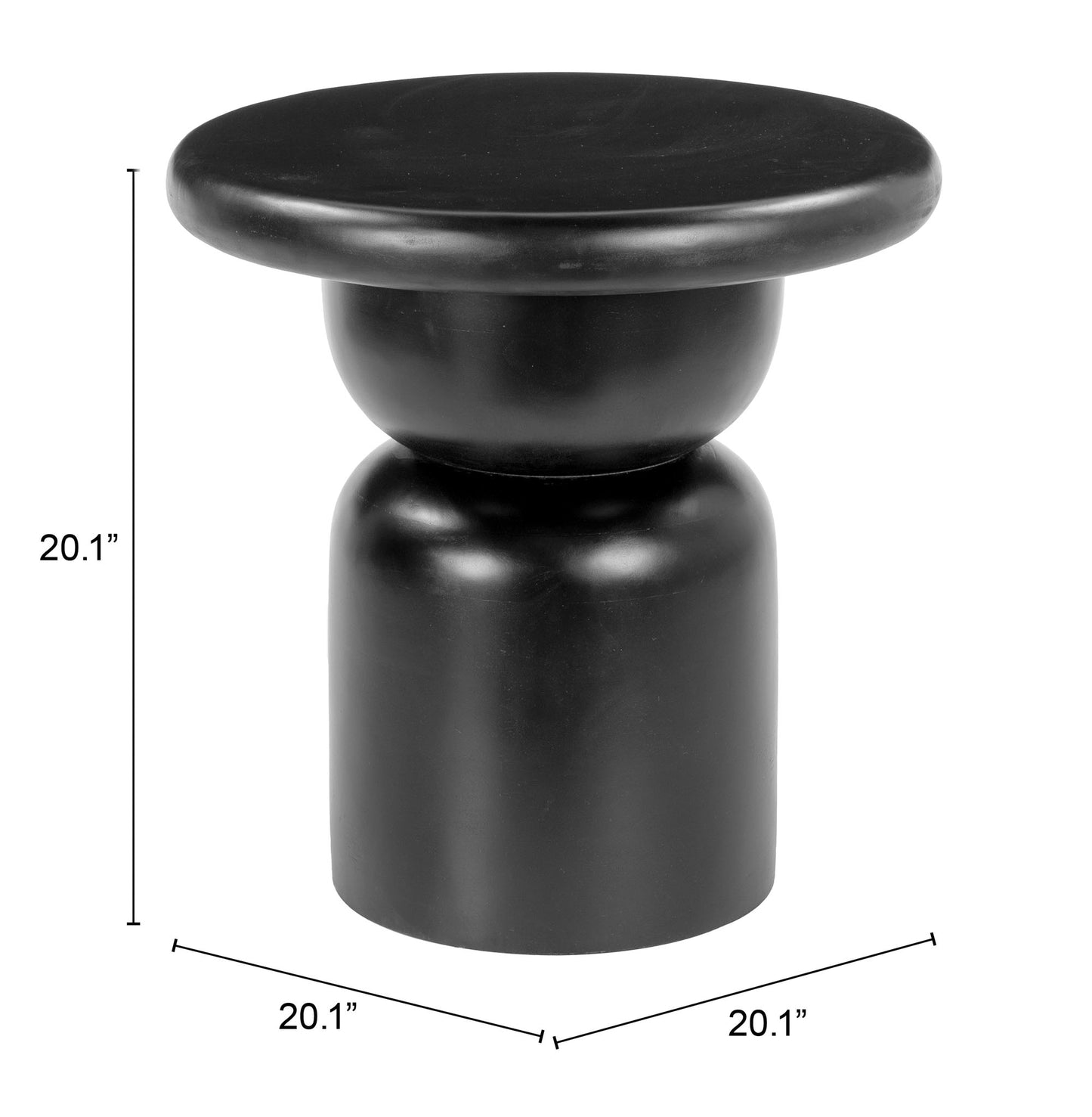 Table d'appoint Hals noire