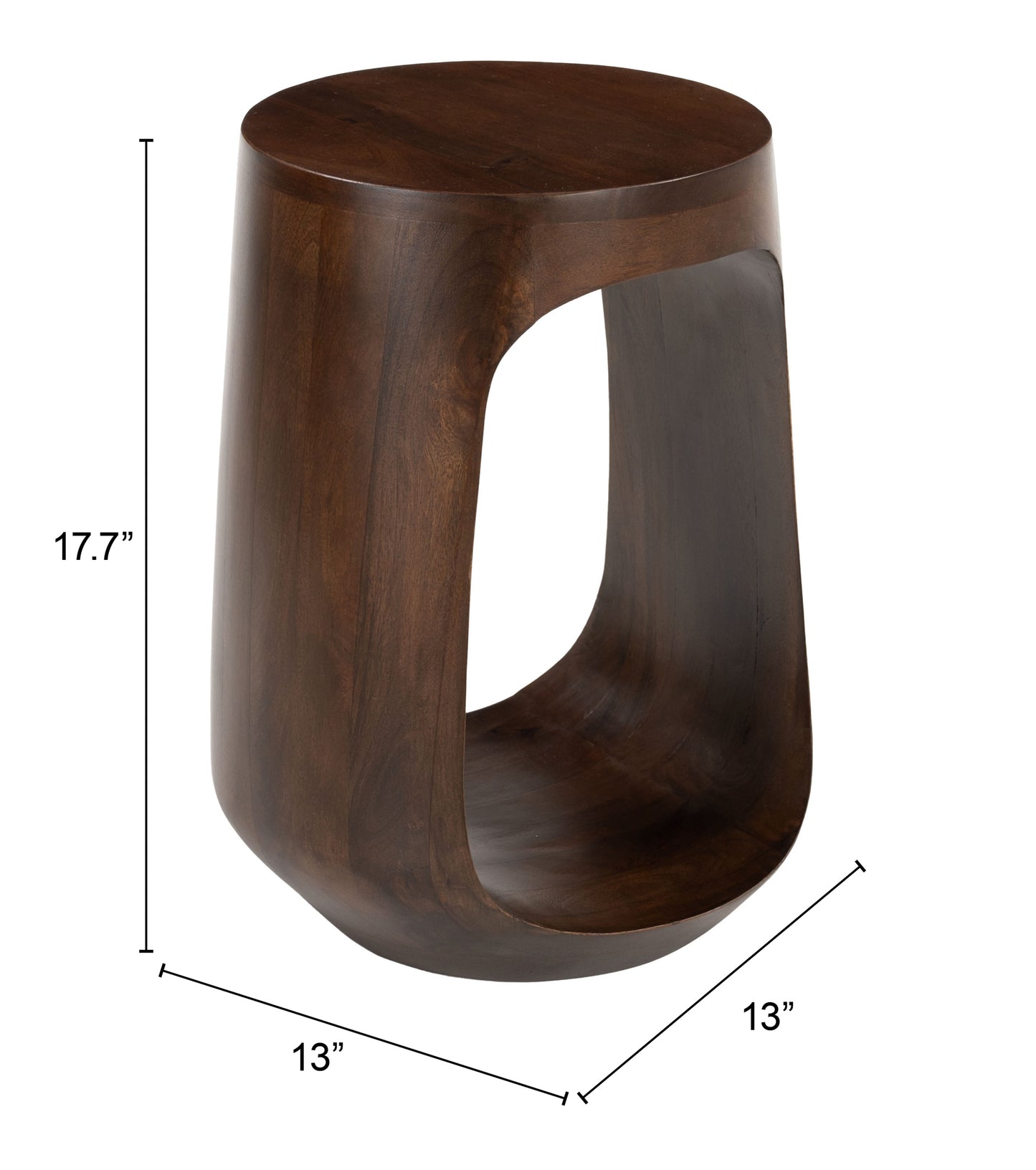 Table d'appoint Okno en noyer