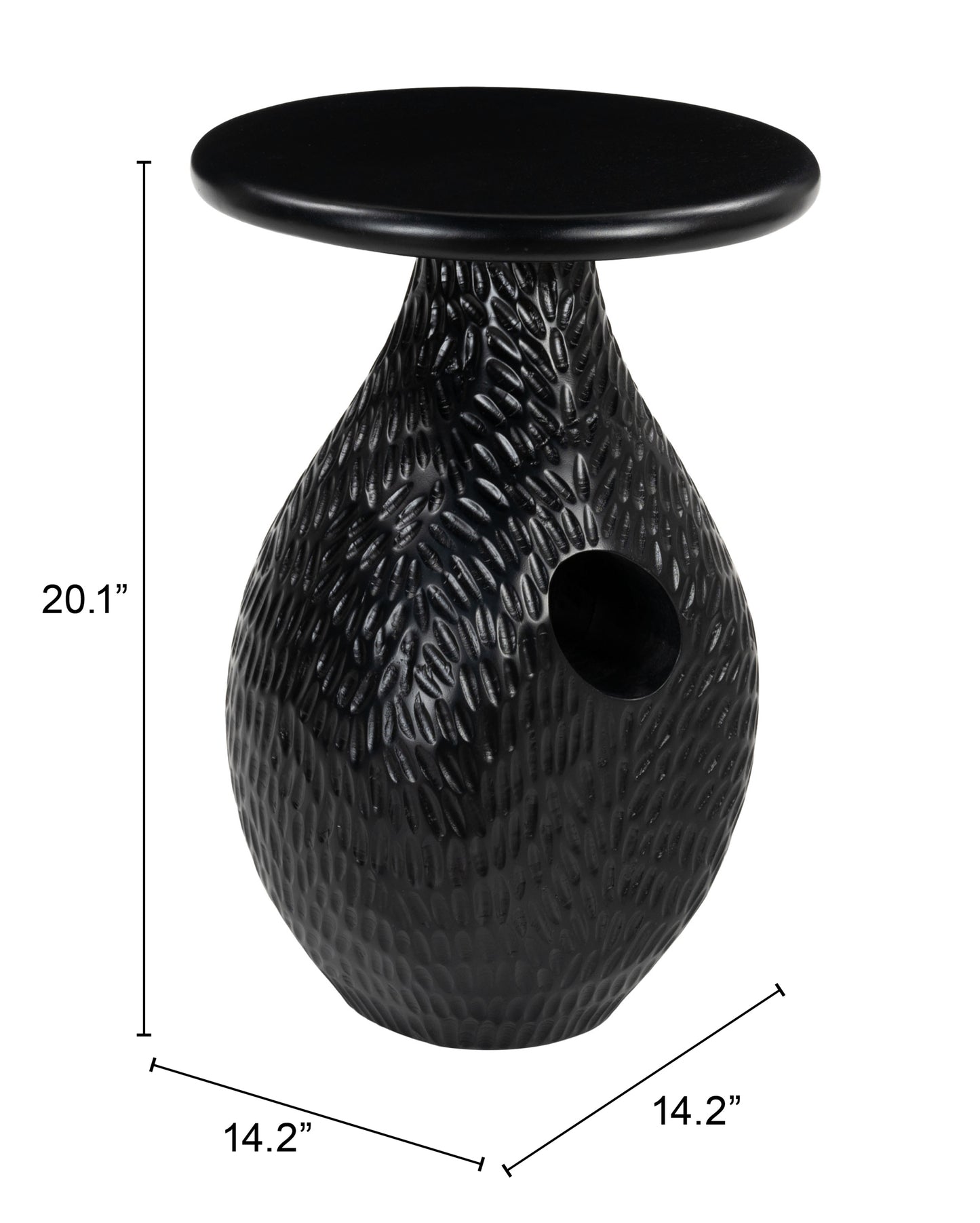 Side Table Black - Elegant & Durable Dining Table for Stylish Spaces