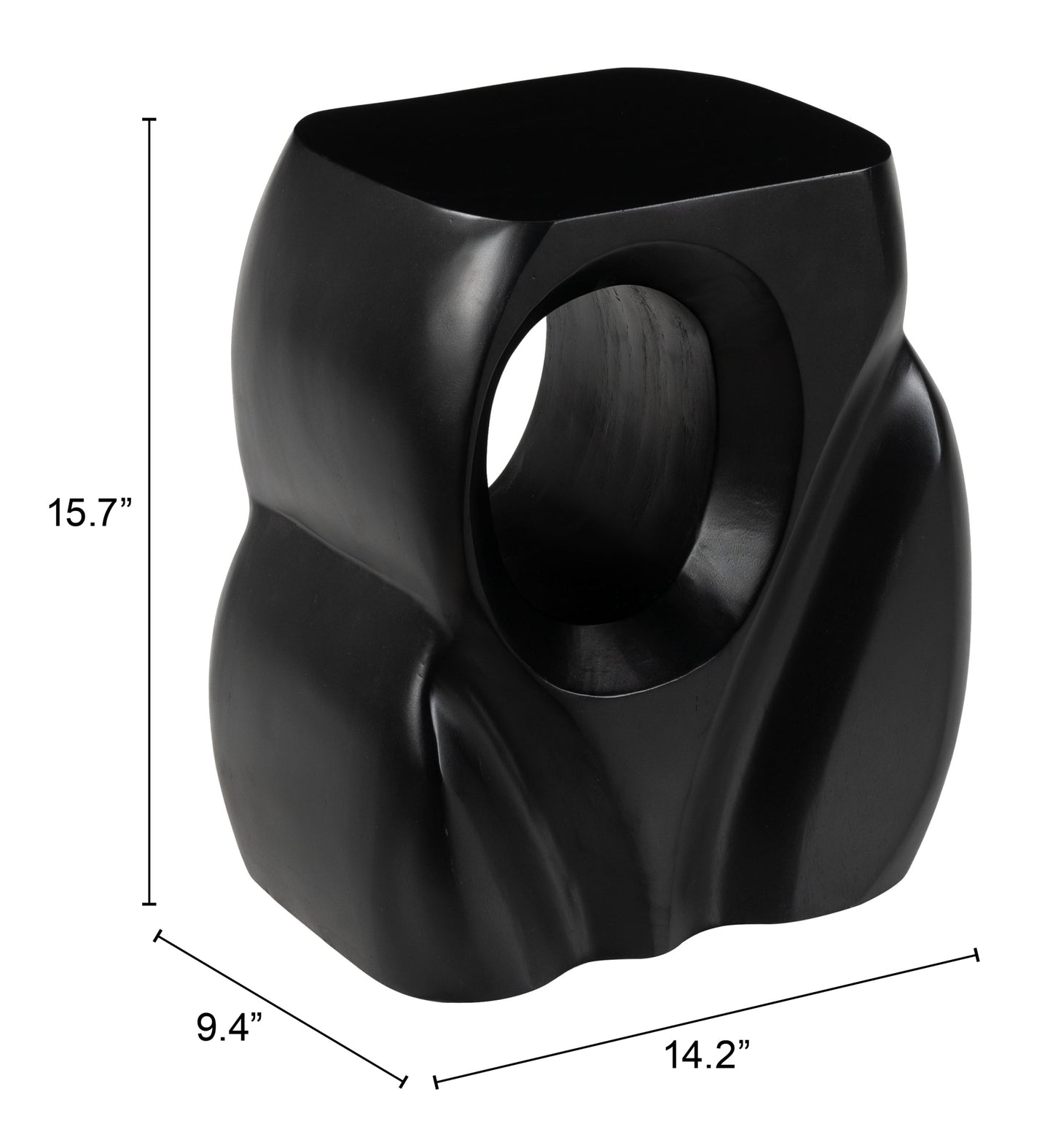 Table d'appoint Trung noire