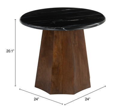 Accent Table Black & Brown - Elegant & Durable Dining Table for Stylish Spaces