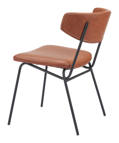 Dining Chair (Set of 2) Vintage Brown - Modern & Ergonomic Seating for Home & Office