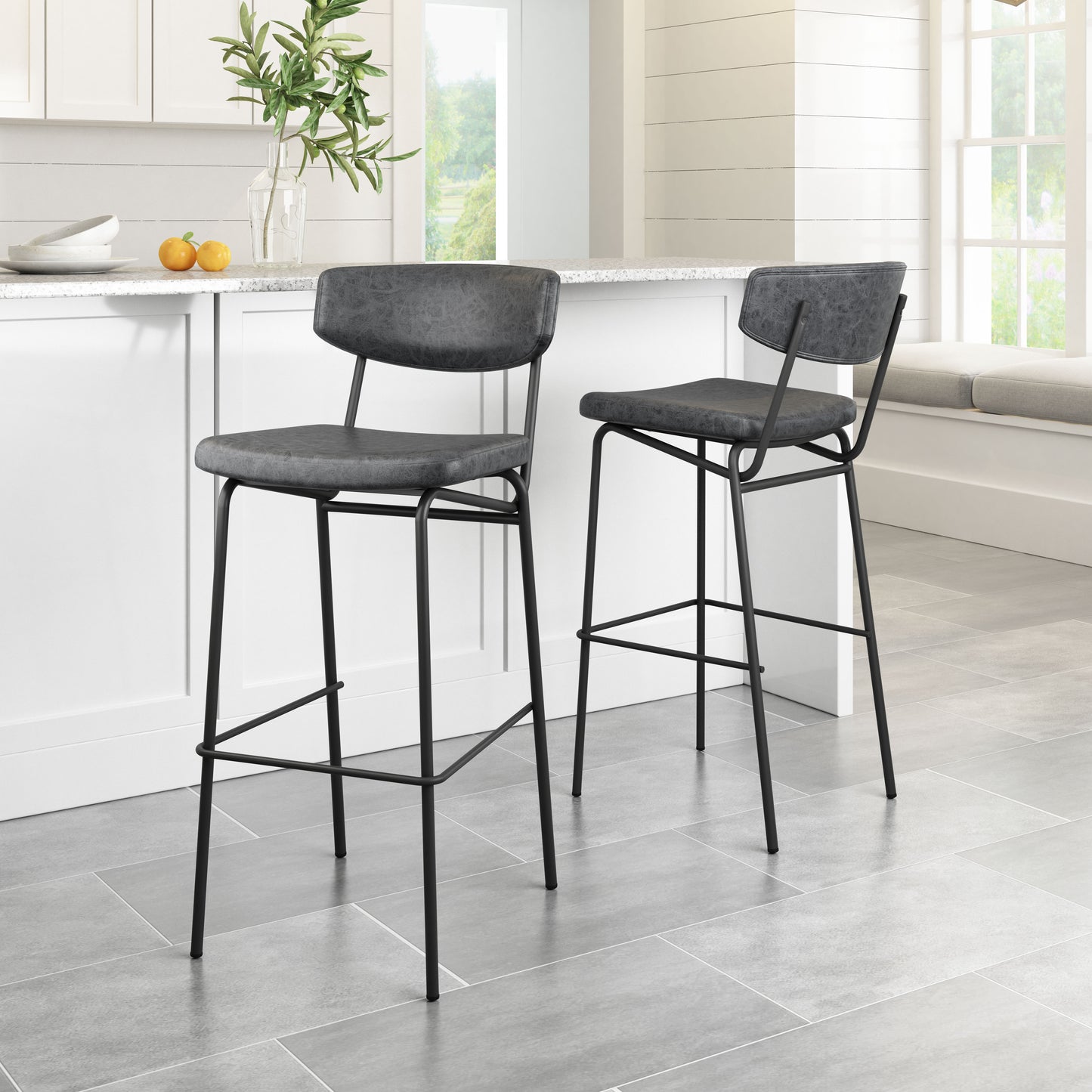 Barstool (Set of 2) Vintage Black - Premium Quality & Stylish Design for Your Home