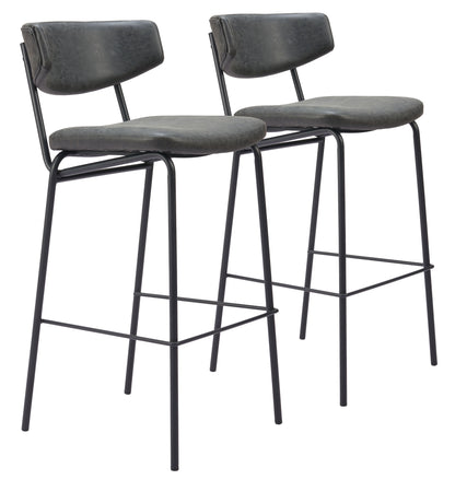 Barstool (Set of 2) Vintage Black - Premium Quality & Stylish Design for Your Home