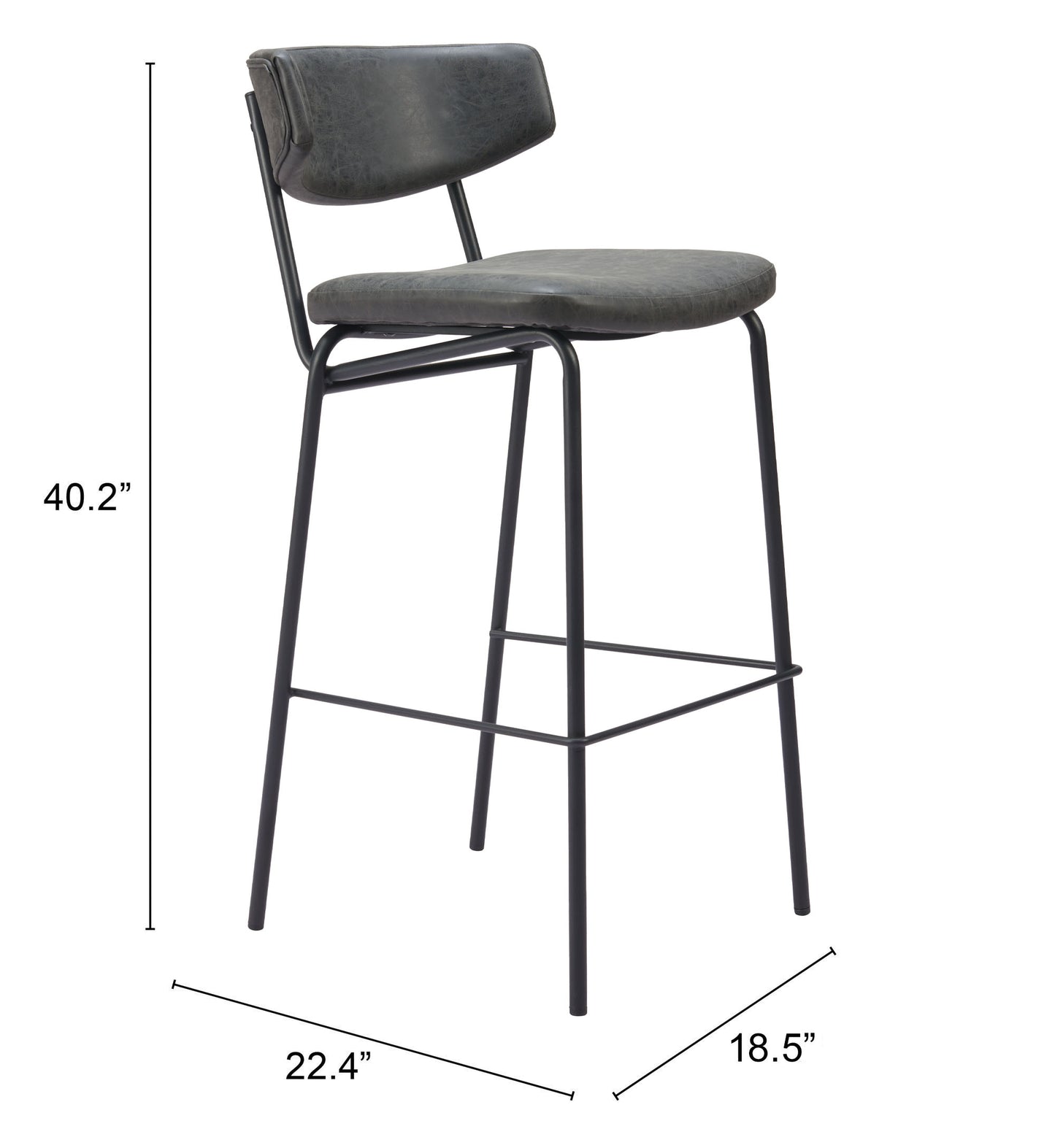 Barstool (Set of 2) Vintage Black - Premium Quality & Stylish Design for Your Home