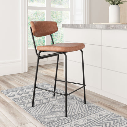 Counter Stool (Set of 2) Vintage Brown - Premium Quality & Stylish Design for Your Home