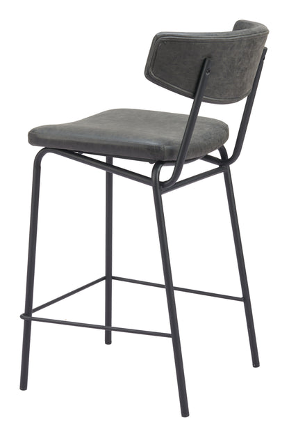 Tabouret de bar Charon (lot de 2) noir vintage