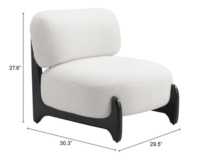 Accent Chair White - Modern & Ergonomic Seating for Home & Office