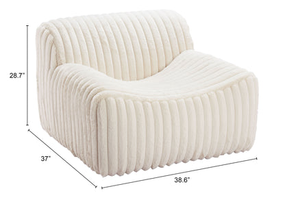 Fauteuil d'appoint Osterbro crème