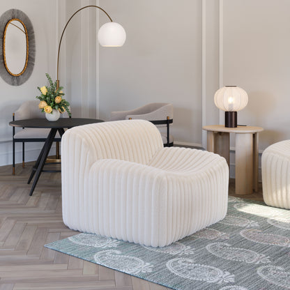 Fauteuil d'appoint Osterbro crème