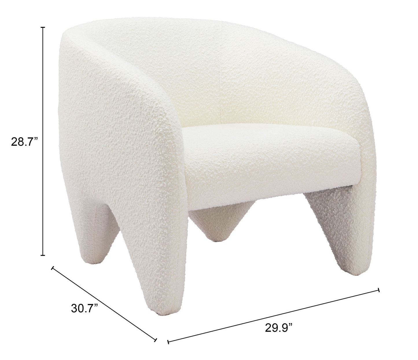 Accent Chair White - Modern & Ergonomic Seating for Home & Office