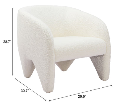 Accent Chair White - Modern & Ergonomic Seating for Home & Office