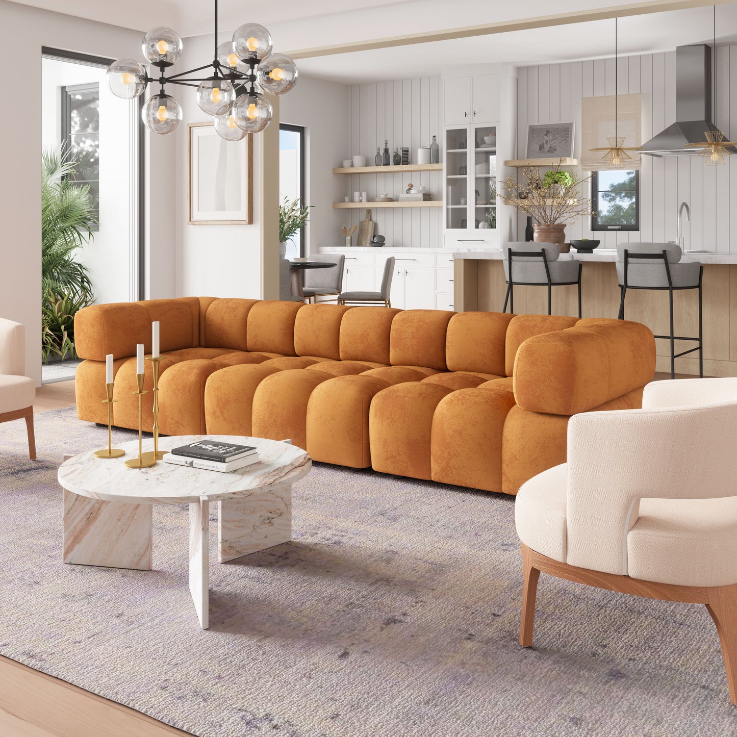 Middle Chair Brown - Modern & Ergonomic Seating for Home & Office