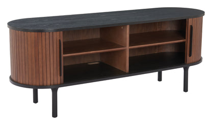 Entertainment Stand Black & Walnut - Premium Quality & Stylish Design for Your Home