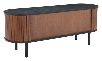 Entertainment Stand Black & Walnut - Premium Quality & Stylish Design for Your Home