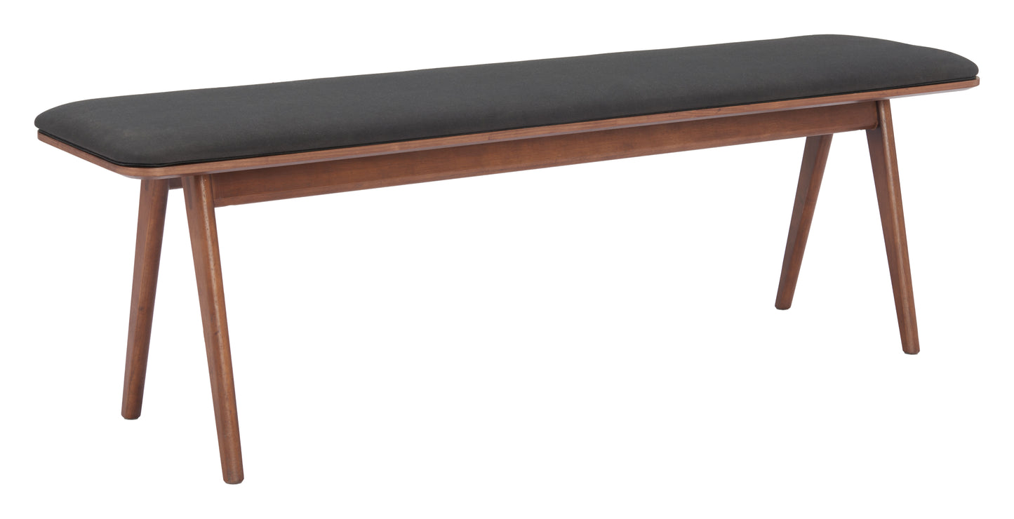 Banc Kazwali noir et noyer