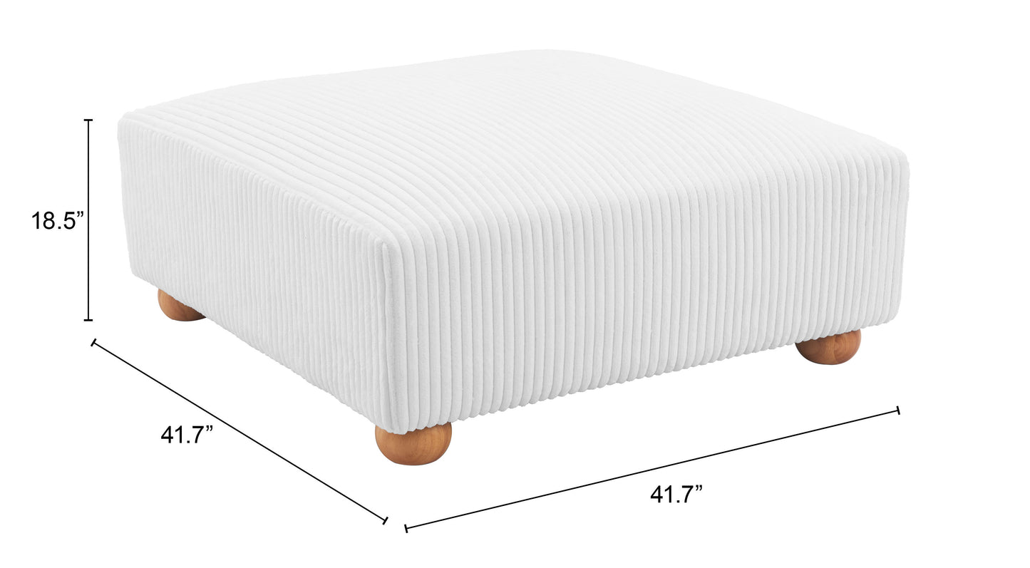 Tayte Ottoman Blanc