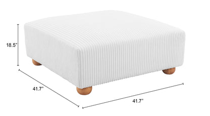 Tayte Ottoman Blanc