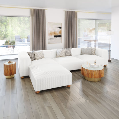 Tayte Ottoman Blanc