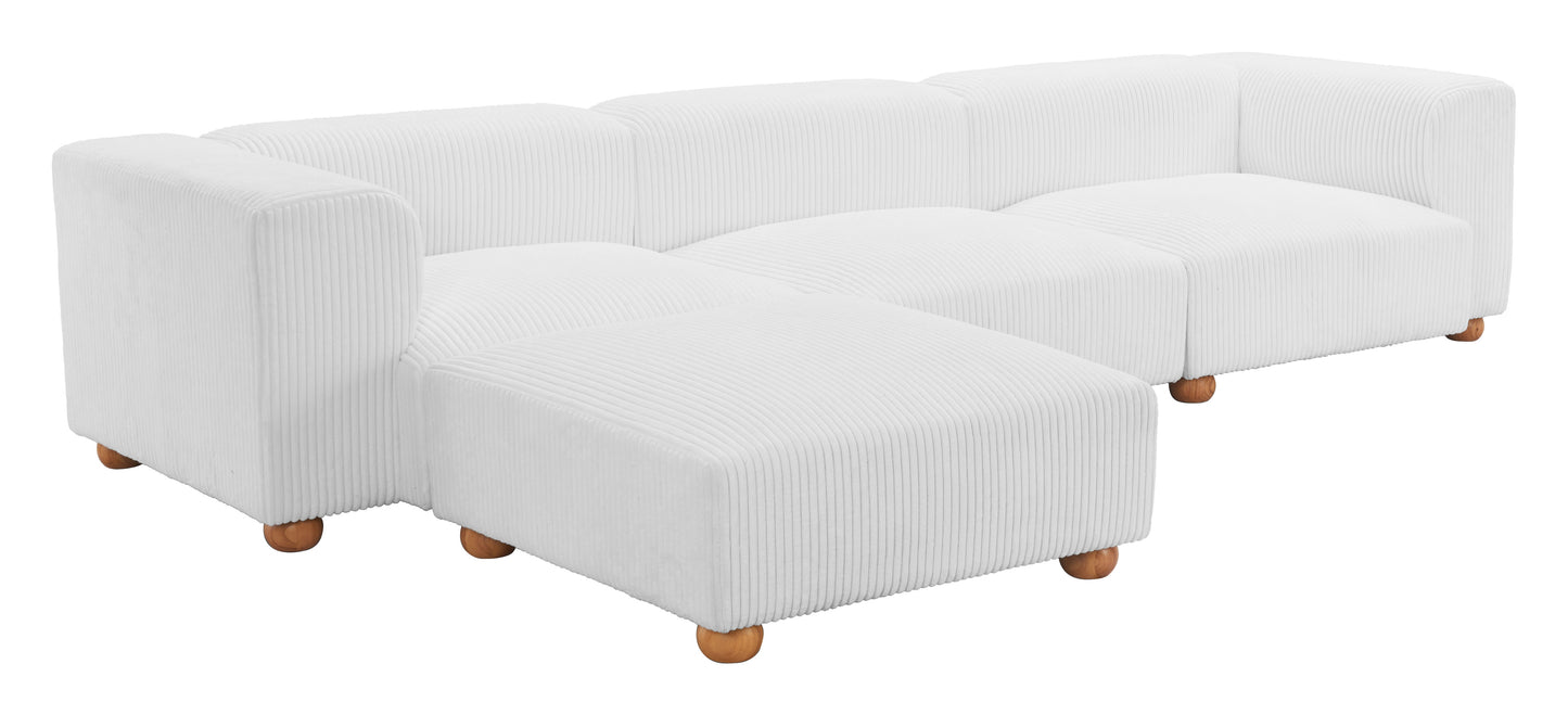 Tayte Ottoman Blanc