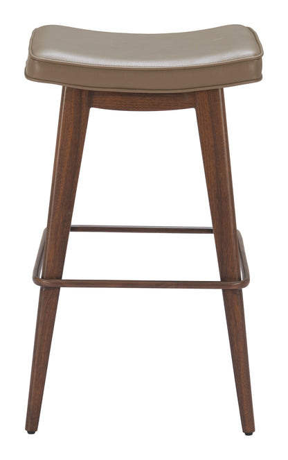 Barstool (Set of 2) Taupe & Walnut - Premium Quality & Stylish Design for Your Home