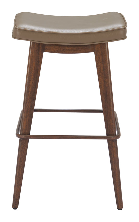 Barstool (Set of 2) Taupe & Walnut - Premium Quality & Stylish Design for Your Home