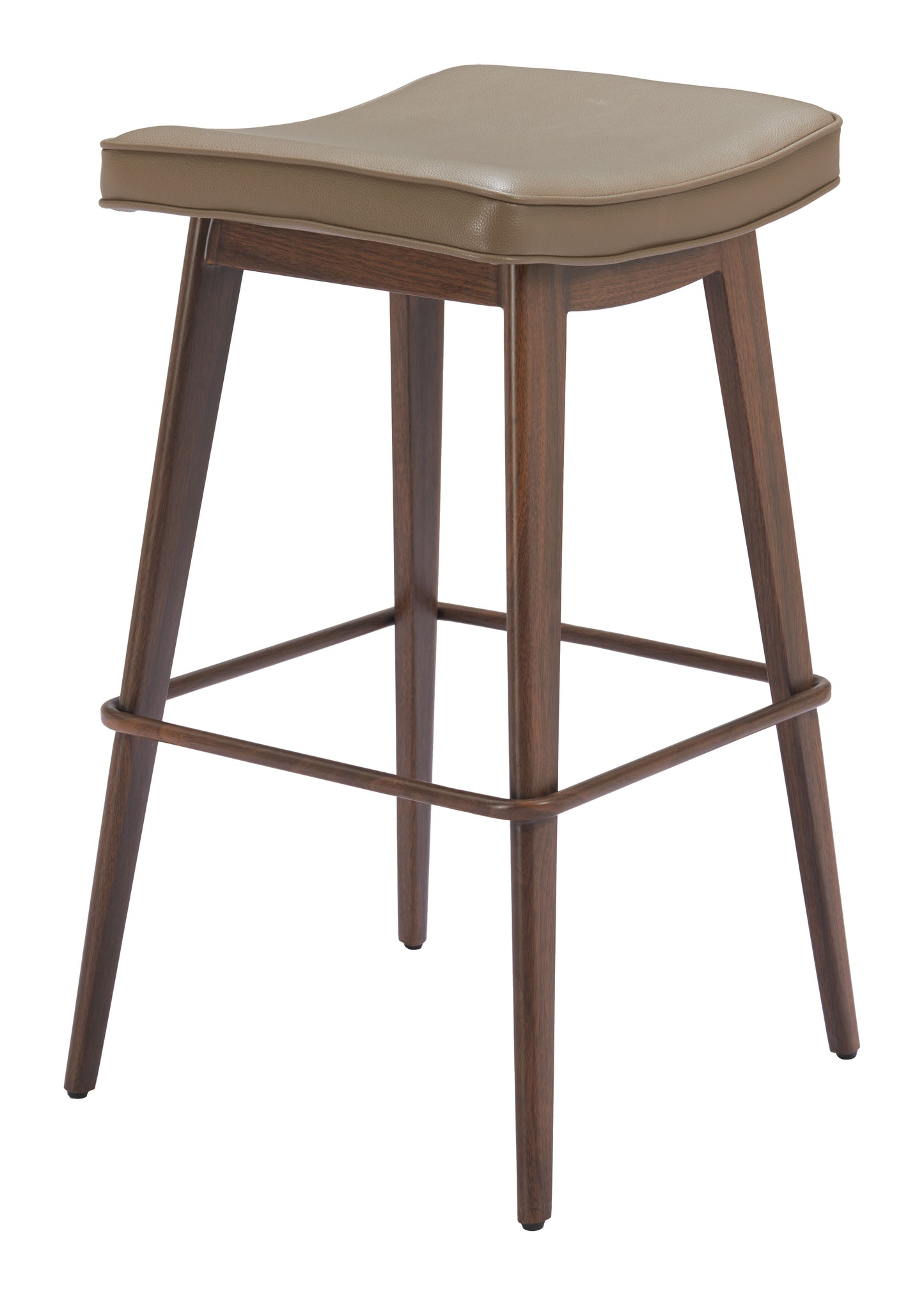 Barstool (Set of 2) Taupe & Walnut - Premium Quality & Stylish Design for Your Home