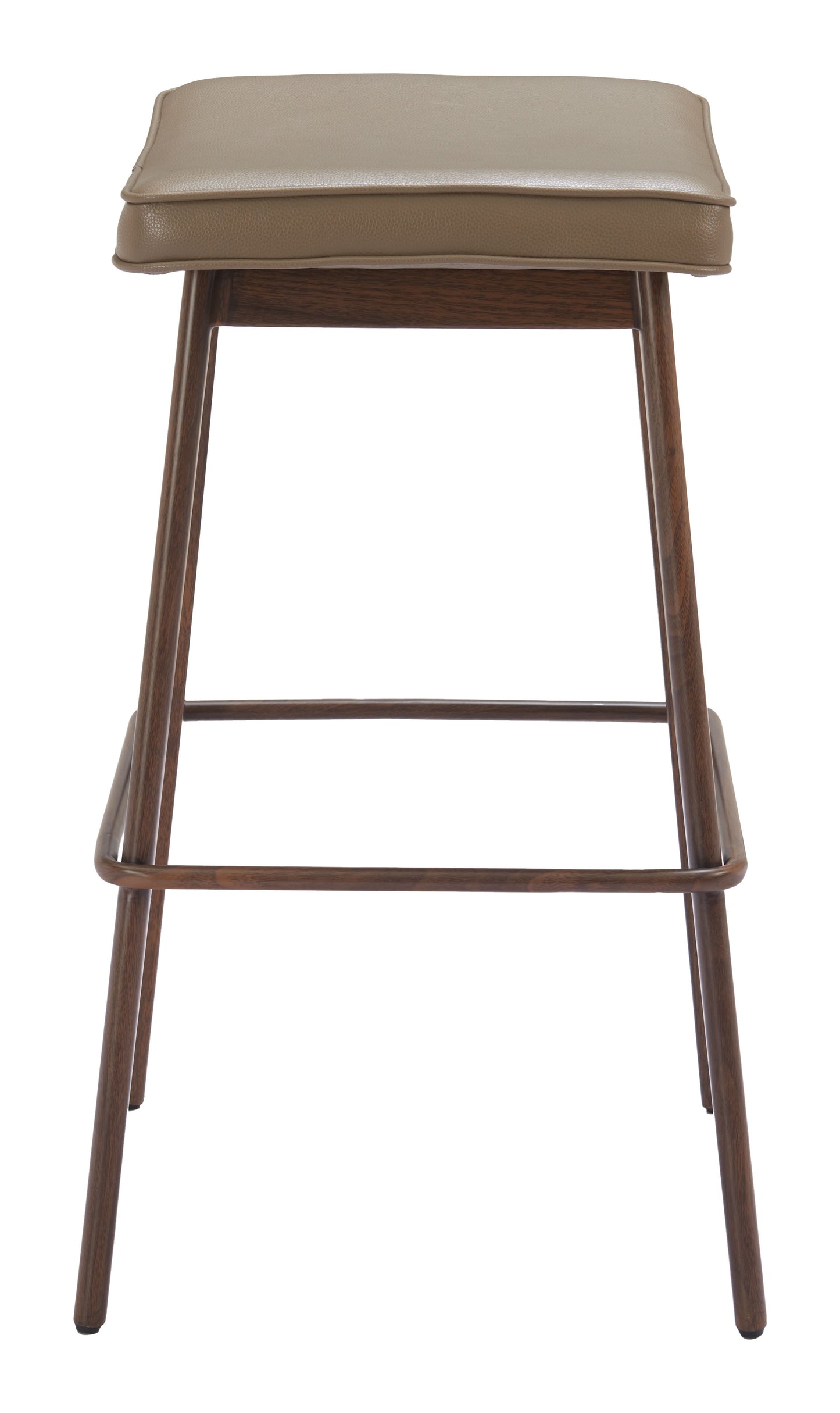Barstool (Set of 2) Taupe & Walnut - Premium Quality & Stylish Design for Your Home